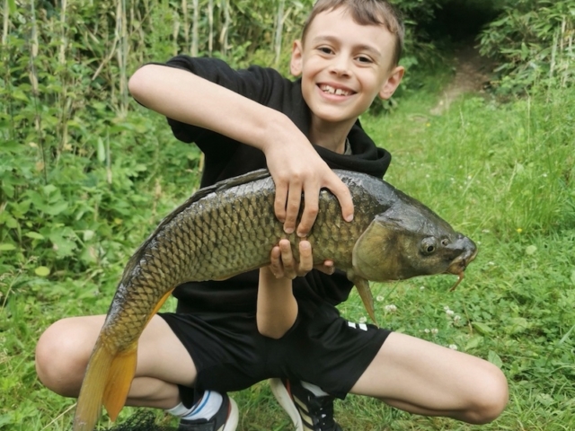 Alfie White | Masons lake | one of many carp between 5lbs and 10lbs | July 2024